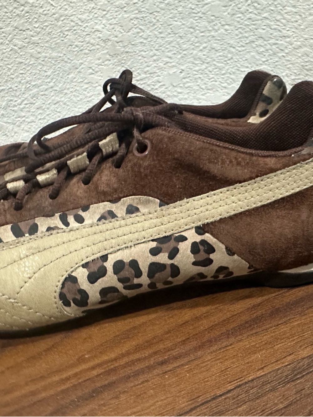 Puma Brown and Cream Leopard speed at Accent Sneakers